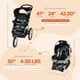 thumbnail image 2 of Sistema de viaje Baby Trend Expedition® Jogger con asiento infantil para automóvil EZ Flex-Loc®, Millenium White, 2 of 5