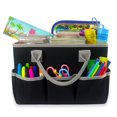 thumbnail image 1 of Bolsa grande de almacenamiento para manualidades con múltiples bolsillos, bolsa de almacenamiento para álbumes de recortes con asa para costura, arte BLESIY bolso de mano artesanal, 1 of 8