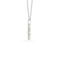 thumbnail image 4 of Natural Citrine 3-Stone Oval Shape Pendant Necklace in Sterling Silver for Women with 18-inch Adj. Chain, November Birthstone Jewelry for Her Birthday, Wedding Anniversary, Christmas, Mothers Day, 4 of 6