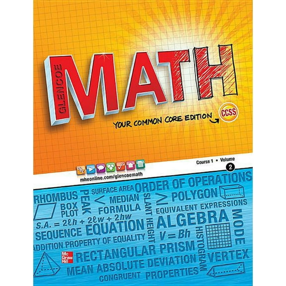 Glencoe Math, Course 1, Student Edition, Volume 2, (Paperback)