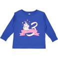 thumbnail image 3 of Inktastic I'm Three Cute Unicorn 3rd Birthday Boys or Girls Long Sleeve Toddler T-Shirt, 3 of 5