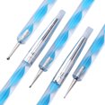 thumbnail image 3 of 5PCS Nail Art Pens Multi-use Dual-head Nail Carving Tool Nail Art Dotting Tool, 3 of 6
