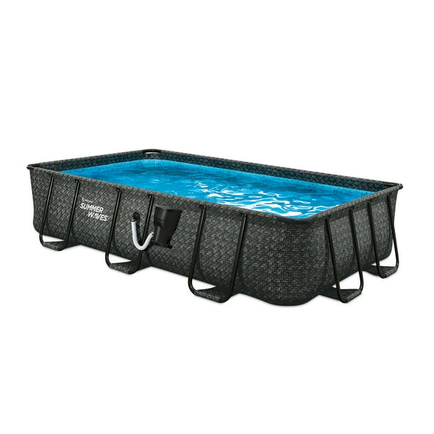 deep rectangle swimming pool