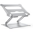 thumbnail image 1 of Vaskey Support pour Ordinateur Portable en Alliage d'Aluminium Pliable dissipation de Chaleur Support de Rangement Réglable Argent, 1 of 7