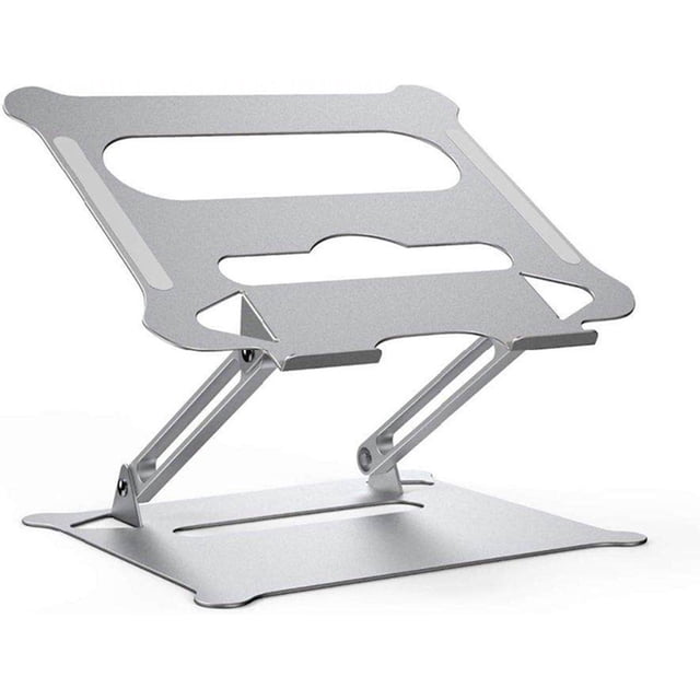 Vaskey Support pour Ordinateur Portable en Alliage d'Aluminium Pliable dissipation de Chaleur Support de Rangement Réglable Argent