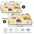 thumbnail image 7 of Lsque Heavy Equipment Car Windshield Sun Shade | Accordion Folding Style Auto Shade for Car Truck SUV Van | Blocks UV Rays Sun Visor Protector | Small, 7 of 7
