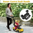 thumbnail image 5 of OLAKIDS 3 In 1 Ride on Push Car, Licensed Lamborghini Stroller Sliding Walking Car with Push Handle, Music, USB, Headlight, Under Seat Storage, Kids Foot-to-Floor Toy for 18-60 Months, 5 of 10