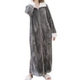 thumbnail image 3 of Abbracc Wearable Blanket Sweatshirt Homewear Winter Loungewear Zipper Lounger Robe Women, 3 of 9