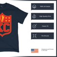 thumbnail image 6 of Kansas Shield T-shirt Champions Game Day Fantasy Football K.C. Fan Men's Tee, 6 of 7