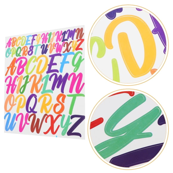 Moluckfu Letras Adhesivas De Vinilo Para Personalizable En Botes Y Manualidades Creativas