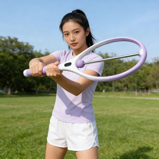 Quzzie Tennis Sparring Racket, Practice Racket, Training Device, Lightweight, for Adults, to Improve The Swing for Beginners, Automatic Purple White