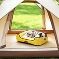 thumbnail image 5 of Washable Bolster Dog Bed, Soft Cotton Filled Pet Sofa Cushion, Non-Slip Calming Cat Bed for Small Medium Dogs Cats, 22.83x16.93in, Yellow, 5 of 6