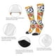 thumbnail image 3 of Fotbe Balls Calcetas Divertidas Estampadas para Hombre y Mujer, Calcetas de Algodón hasta la Rodilla para Caminar, Correr, Enfermería y Embarazo, 3 of 6