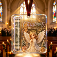 thumbnail image 3 of Acrylic Christmas Money Holder Ornament, Cash Gift Card Holder with Velvet Ribbon for Tree, Mantel, and Holiday Display, 3 of 6