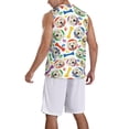 thumbnail image 2 of Naloa Cartoon Labrador Retriever Basketball Jersey Reversible Men's Mesh Athletic Sports Shirts Training Practice S-4XLLarge, 2 of 6