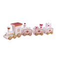 thumbnail image 2 of Tren navideño con  en miniatura para coleccionable de mesa Blanco Yuyangstore  Trenes en miniatura, 2 of 8