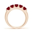thumbnail image 2 of Angara Natural 1.85 Ct. Ruby Non Eternity Wedding Band in 14K Rose Gold for Women (Ring Size: 10), 2 of 11