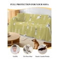 thumbnail image 4 of Yellow Spring Easter Sofa Covers for 2-3 Cushion Couch L-Shaped Sectional, Cute Bunny Botanical Washable Sofa Covers Slipcover for Living Room Furniture, Couch Cover Blanket 71"x134", 4 of 9