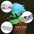 thumbnail image 3 of LNJBABAO 2 Pack Stainless Steel Ice Cream Scoop for Dessert Fruits Cookie Ice Creem Watermelon, 3 of 7