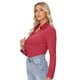 thumbnail image 3 of Camisas con botones para mujer Siliteelon, corte ajustado, color rojo XL, 3 of 9