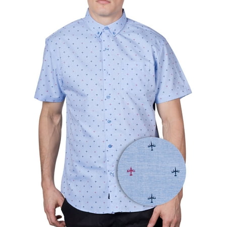 short sleeve collared shirt mens