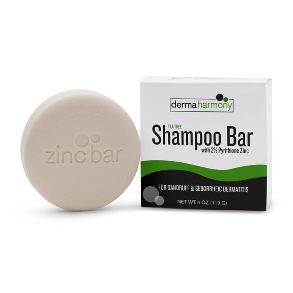 DermaHarmony  2% Pyrithione Zinc Dandruff & Seborrheic Dermatitis Shampoo Bar - Tea Tree