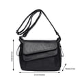 thumbnail image 3 of JAHH Multi-Pocket Leather Messenger Bag Women, Crossbody Shoulder Bag with Flapover Design - Water-Resistant Work Travel Purse for Laptop 𝐄ssentials, 3 of 4
