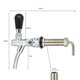 thumbnail image 5 of Grifo de grifo de cerveza de barril cromado con control F-low ajustable Vástago largo G5 / 8, 5 of 8
