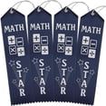 thumbnail image 1 of Ribbons Now Math Star Ribbons - 100 Bleu Marine Ribbons avec Carte & Ficelle, 1 of 4