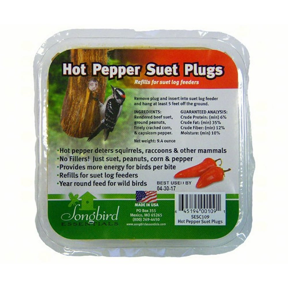 GC Songbird Suet Plugs Hot Pepper