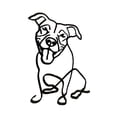 thumbnail image 1 of asddcavvf Metal Statue Abstract Dog Sculpture Animal Collection Decoration Living Room Study Decoration Ironwork Snowflake Clues Ornament, 1 of 4