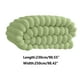 thumbnail image 2 of Manta de franela color leche liso | Manta suave de microfibra para sofá, cama o sillón | Manta cálida y transpirable para siestas en la sala de estar, 2 of 2
