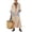 BlueA, variant on HBGVBA Women's Casual Maxi Dress,Plus Size Short Sleeve Dresses,Striped V-Neck Loose Pocket Breathable Long Dress