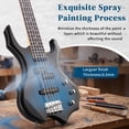 thumbnail image 5 of Ktaxon 44in Electric Bass Guitar with 20W Amp, 4 String Flame Style Bass Guitar Starter Kit, Blue, 5 of 10