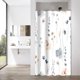 thumbnail image 1 of Watercolor Floral Shower Curtain Set, Modern Minimalist Shower Curtain No Punch, Waterproof Fabric with 12 Hooks 72x72 Inch, 1 of 5