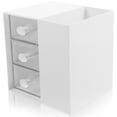 thumbnail image 1 of KAKOWELY Cosmetic Storage Box Drawer Style Cosmetics Storage Case Multi-grid Cosmetics Holder Desktop Storage Case4.61"X3.94"X3.94", 1 of 5
