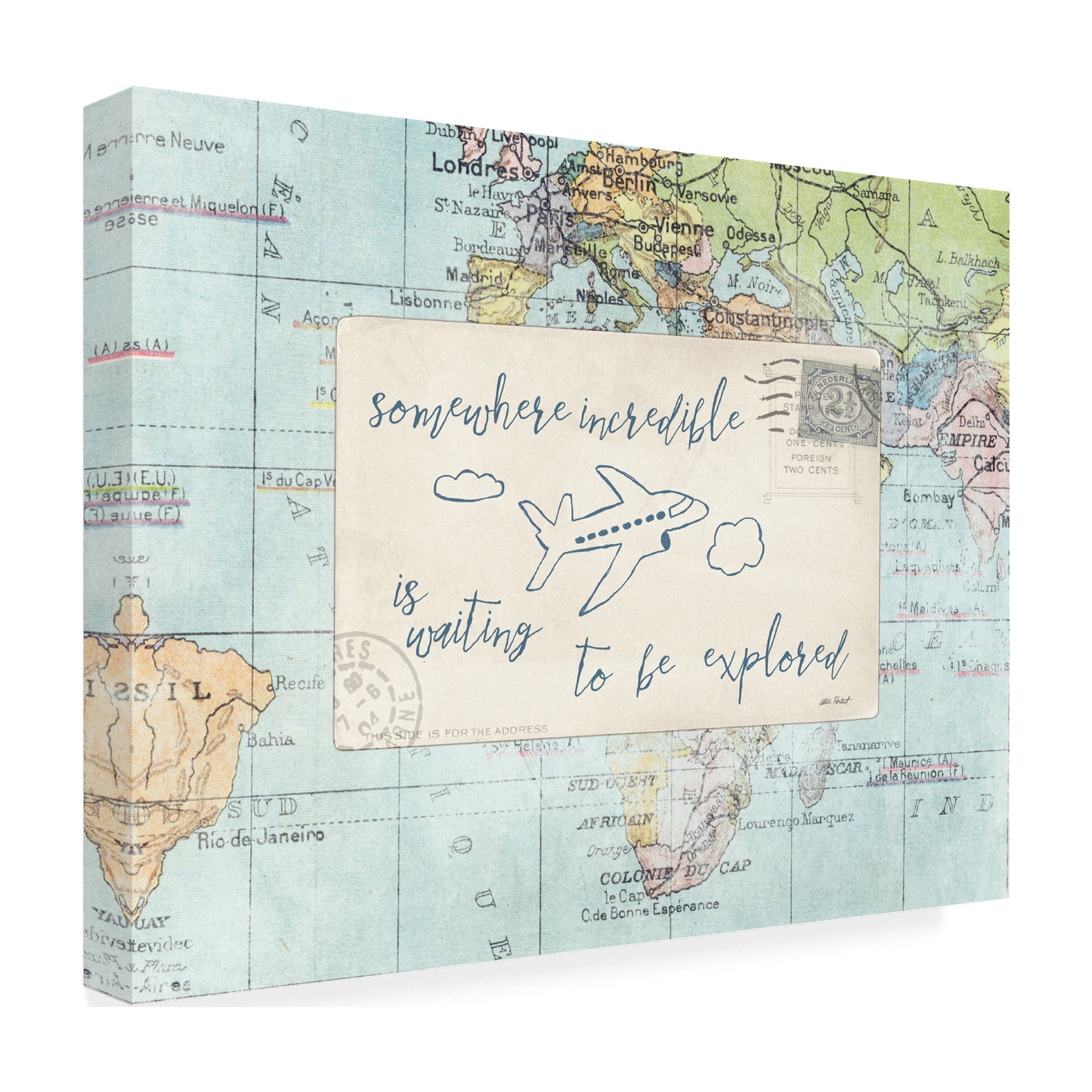 Katie Pertiet 'Travel Posts IV' Canvas Art