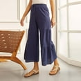 thumbnail image 4 of FLMEI Women's Wide Leg Pants High Elastic Casual Pants Breathable Work Trousers Womens Summer Solid Colour Long Pants S-XXL, 4 of 8