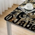 thumbnail image 5 of WYYP Dinosaur Cave Painting Square Table Cloth 100% Polyester Fiber 40*40, 5 of 8