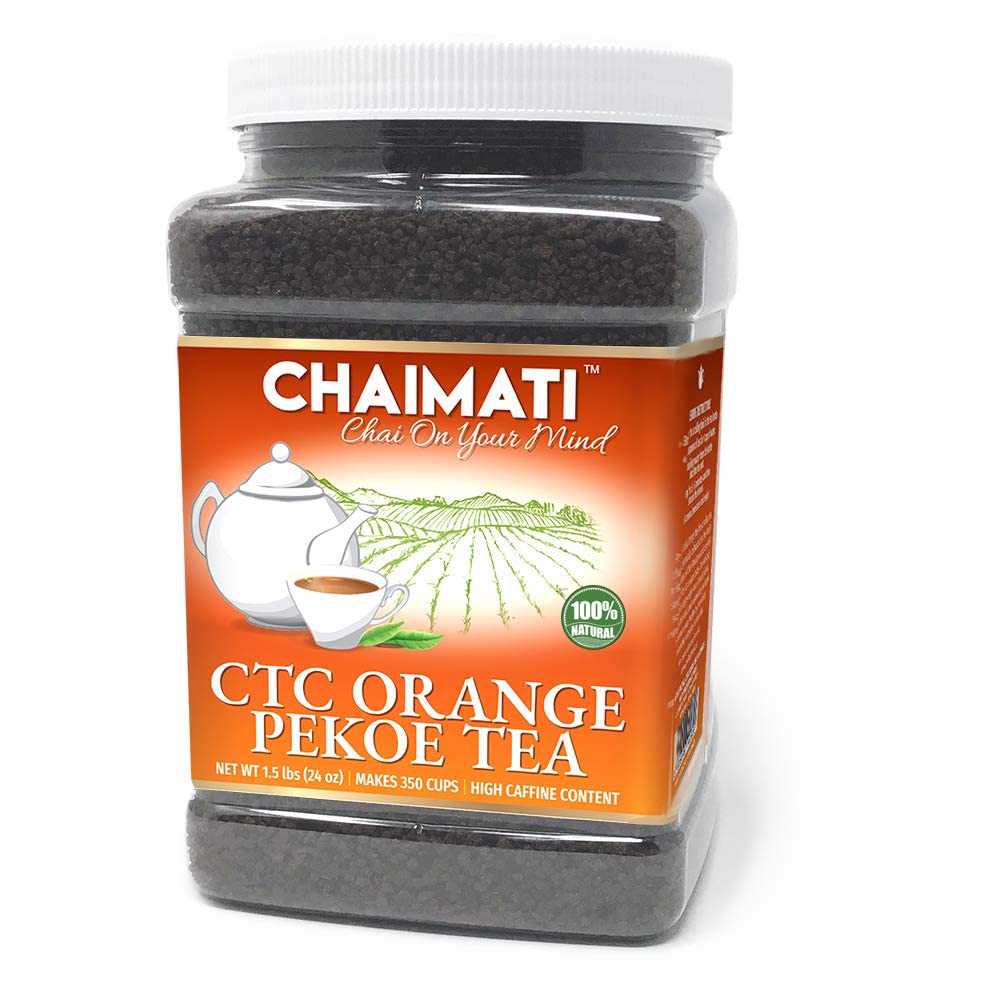 ChaiMati – CTC Orange Pekoe Black Tea – Malty Awakening Tea – Strong Flavor/Smooth undertones – High in Caffeine – Makes for 350 Cups – Easy to Store – 1.25 lbs Food Grade Jar - image 2 of 4