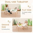 thumbnail image 4 of Costway 6-in-1 High Chair for Babies & Toddlers with Building Block Table Beige, 4 of 9