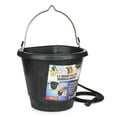 thumbnail image 1 of Farm Innovators FB-80R Rubber 3 Gallon Flat Back Heated Bucket, 70 Watt, Black, 1 of 12