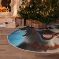 thumbnail image 6 of Kdxio Playful Smile Cute Dog Print Christmas Tree Skirt Christmas Xmas Tree Skirts Mat for New Year Holiday Christmas Party Decorations-48", 6 of 7