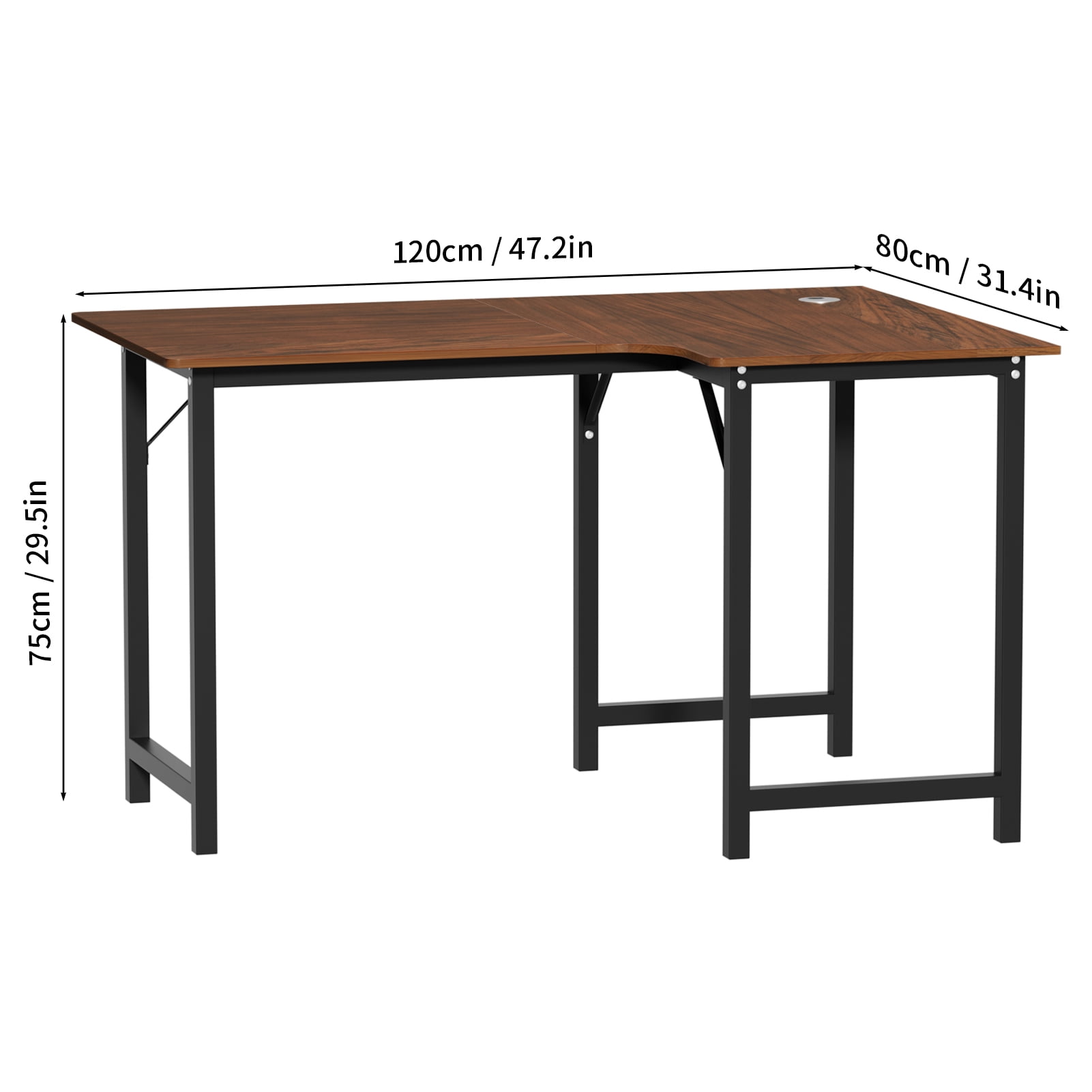 Writing Desk, L Shaped Gaming Desk, L Shaped Desk for Home Office, Home Office Corner Desk, Workstation Executive Desk