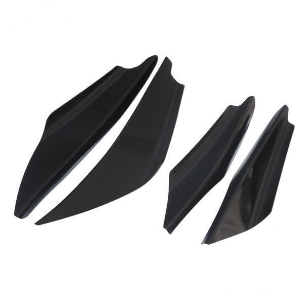 Juego De De Aletas Divisoras Universales Para Parachoques Delantero De 2x4 Piezas, Color Negro Sunnimix Aleta divisora del parachoques delantero
