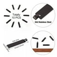 thumbnail image 3 of U8MO 10 pcs Rectangle 304 Stainless Steel Stamping Blank Tag Pendants 41x10x1.4mm-Electrophoresis Black, 3 of 9