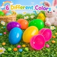 thumbnail image 3 of Fillable Plastic Easter Eggs 30 Pack 2.3 Inch Bright Color Assortment For Easter Egg Hunt Party Favors And Surprise Fillers, 3 of 7