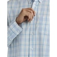 thumbnail image 4 of George Men's and Big Men’s Button Down Poplin Shirt with Long Sleeves, Sizes S-3XL, 4 of 5