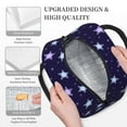 thumbnail image 6 of YFYANG Portable Waterproof Insulated Lunch Bag, Vintage Abstract Star Texture Reusable Cooler Bag / Picnic Bag for Adults Teens, 6 of 9