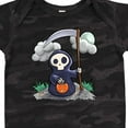 thumbnail image 4 of Inktastic Halloween Trick or Treating Cute Grim Reaper Boys or Girls Baby Bodysuit, 4 of 5